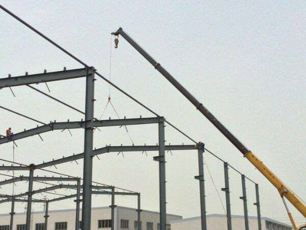 steel workshop building installation