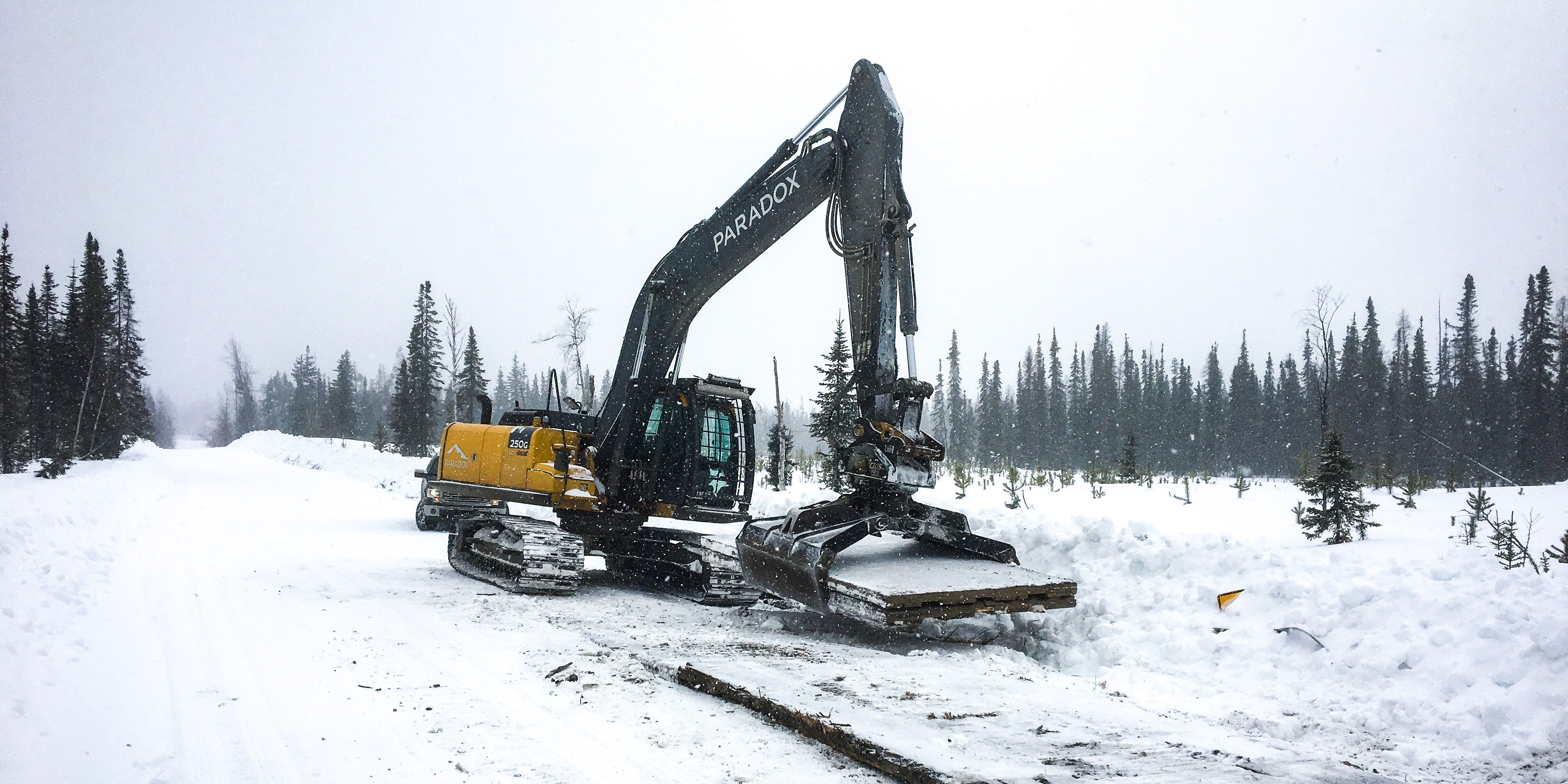 Access mats can be used to prepare work sites for winter.