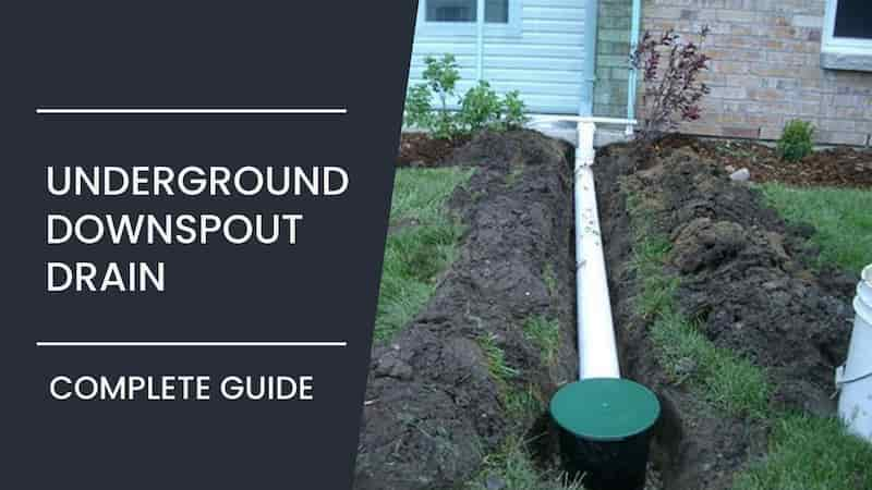 Underground Downspout Drain